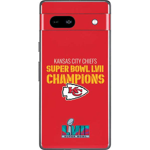 NFL Kansas City Chiefs Super Bowl LVII Champions Google Pixel 7a Skin
